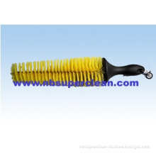 Plastic auto tire cleaning brush, car wheel cleaning brush